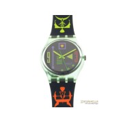 SWATCH Stahle Fish classic quarzo cassa e cinturino plastica colorata fluo new